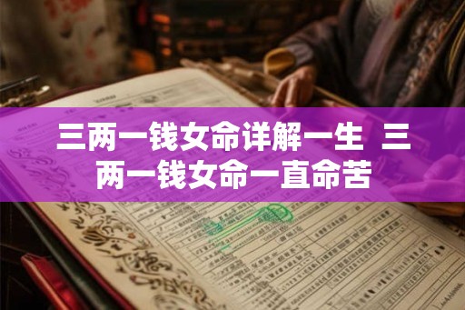 三两一钱女命详解一生  三两一钱女命一直命苦