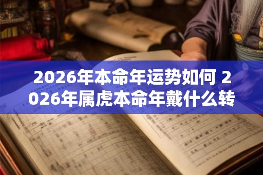 2026年本命年运势如何 2026年属虎本命年戴什么转运