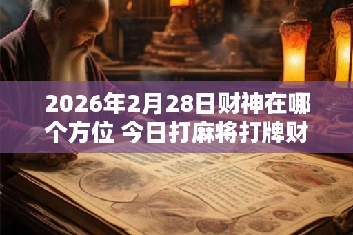 2026年2月28日财神在哪个方位 今日打麻将打牌财运方位 2026年2月28日财神在哪个方位 今日打麻将打牌财运方位