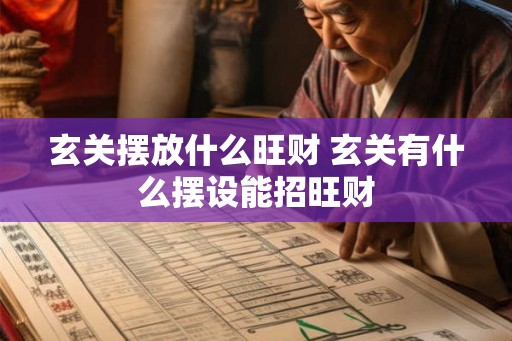 玄关摆放什么旺财 玄关有什么摆设能招旺财