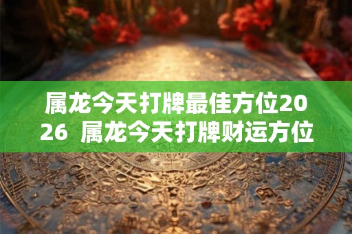 属龙今天打牌最佳方位2026  属龙今天打牌财运方位2026