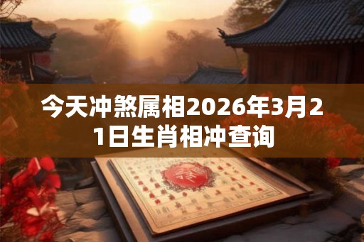 今天冲煞属相2026年3月21日生肖相冲查询