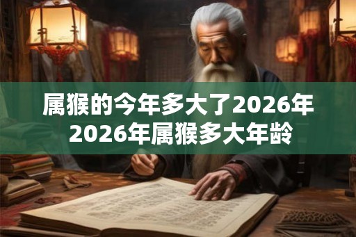 属猴的今年多大了2026年 2026年属猴多大年龄 属猴的今年多大了2026年 2026年属猴多大年龄