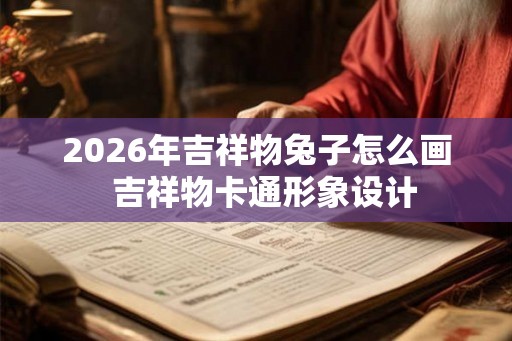 2026年吉祥物兔子怎么画  吉祥物卡通形象设计