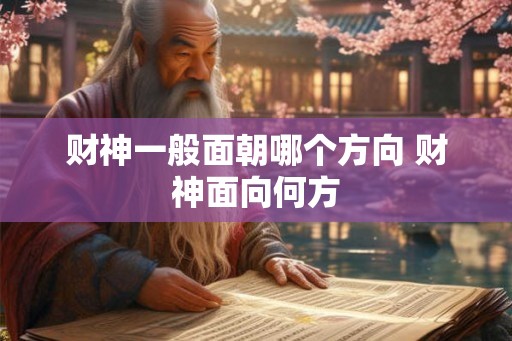 财神一般面朝哪个方向 财神面向何方 财神一般面朝哪个方向 财神面向何方