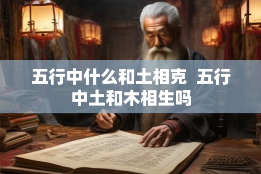 五行中什么和土相克  五行中土和木相生吗
