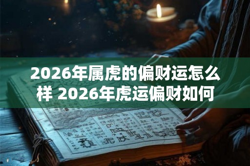 2026年属虎的偏财运怎么样 2026年虎运偏财如何 2026年属虎的偏财运怎么样 2026年虎运偏财如何