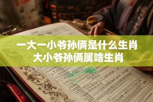 一大一小爷孙俩是什么生肖 大小爷孙俩属啥生肖 一大一小爷孙俩是什么生肖 大小爷孙俩属啥生肖