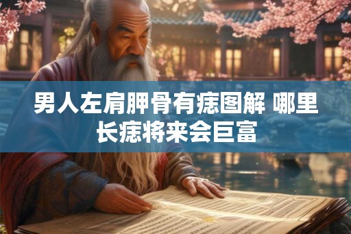 男人左肩胛骨有痣图解 哪里长痣将来会巨富