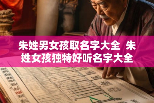 朱姓男女孩取名字大全  朱姓女孩独特好听名字大全