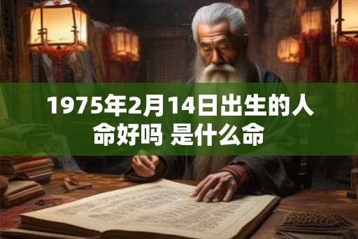1975年2月14日出生的人命好吗 是什么命