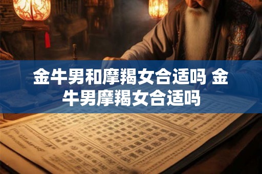 金牛男和摩羯女合适吗 金牛男摩羯女合适吗