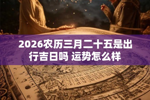 2026农历三月二十五是出行吉日吗 运势怎么样