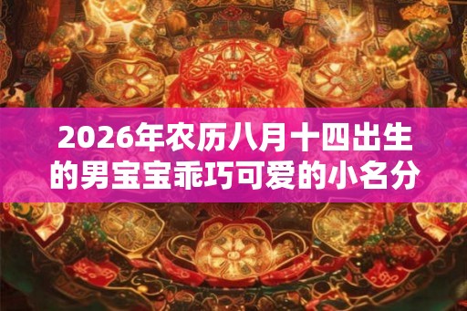 2026年农历八月十四出生的男宝宝乖巧可爱的小名分享 2026年农历八月十四出生的男宝宝乖巧可爱的小名分享