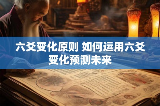 六爻变化原则 如何运用六爻变化预测未来