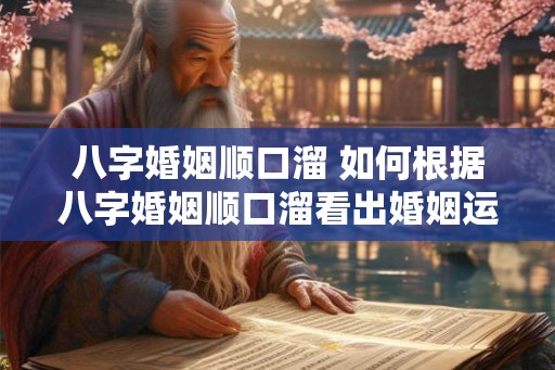 八字婚姻顺口溜 如何根据八字婚姻顺口溜看出婚姻运