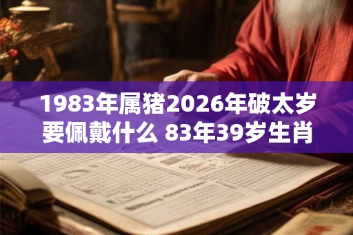 1983年属猪2026年破太岁要佩戴什么 83年39岁生肖猪犯太岁怎么化解