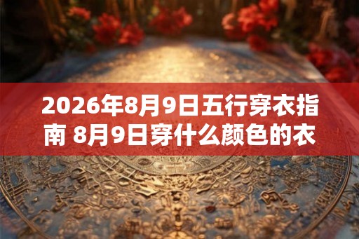 2026年8月9日五行穿衣指南 8月9日穿什么颜色的衣服