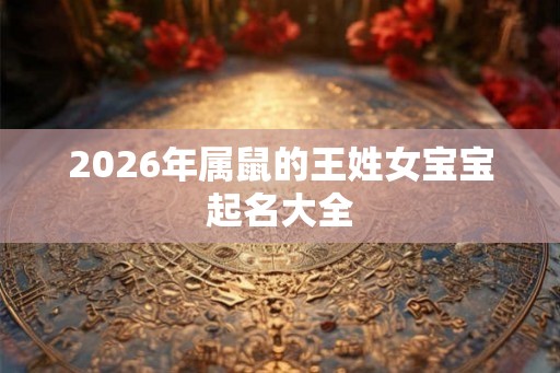 2026年属鼠的王姓女宝宝起名大全