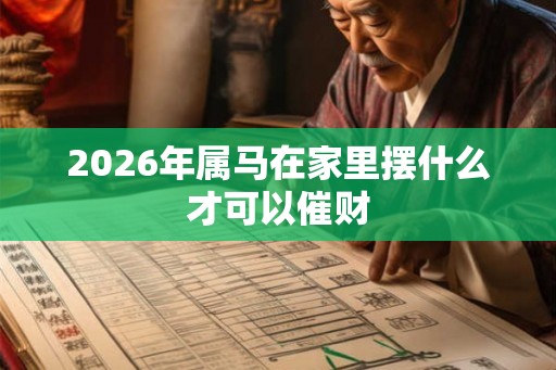 2026年属马在家里摆什么才可以催财