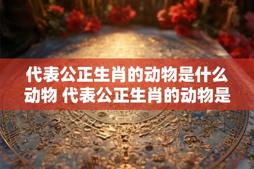 代表公正生肖的动物是什么动物 代表公正生肖的动物是什么动物呢