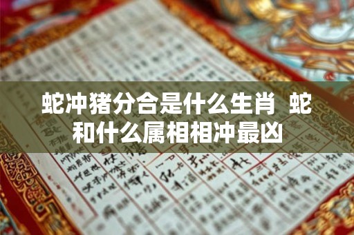 蛇冲猪分合是什么生肖  蛇和什么属相相冲最凶