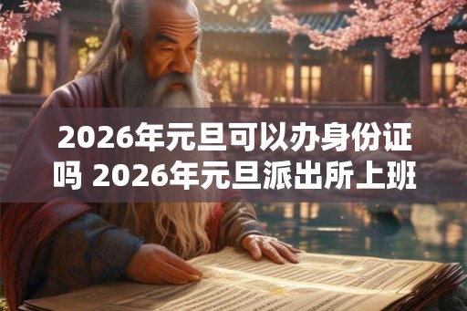 2026年元旦可以办身份证吗 2026年元旦派出所上班吗