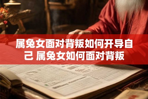属兔女面对背叛如何开导自己 属兔女如何面对背叛