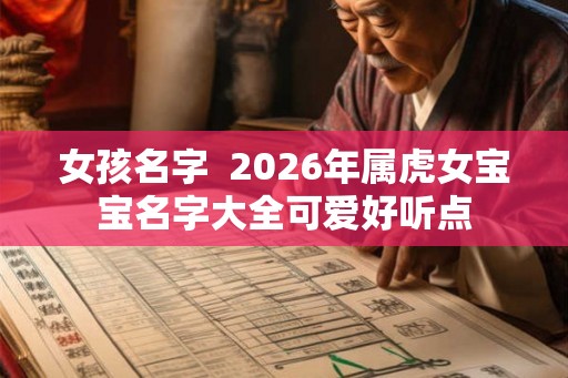 女孩名字  2026年属虎女宝宝名字大全可爱好听点