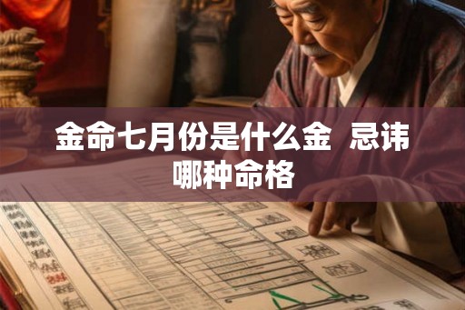 金命七月份是什么金  忌讳哪种命格
