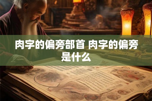 肉字的偏旁部首 肉字的偏旁是什么