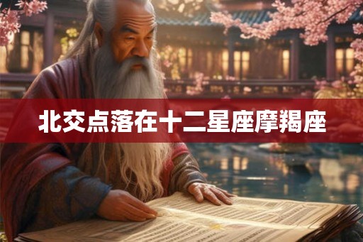 北交点落在十二星座摩羯座