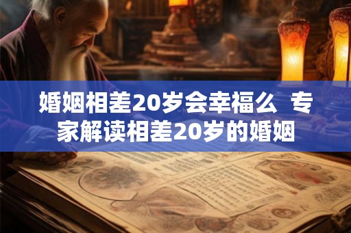 婚姻相差20岁会幸福么  专家解读相差20岁的婚姻