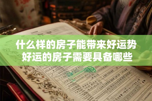 什么样的房子能带来好运势 好运的房子需要具备哪些条件 什么样的房子能带来好运势 好运的房子需要具备哪些条件