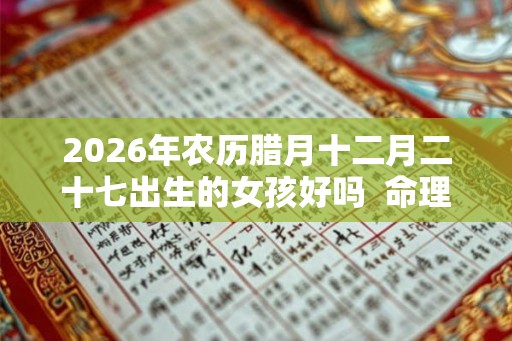 2026年农历腊月十二月二十七出生的女孩好吗  命理解析