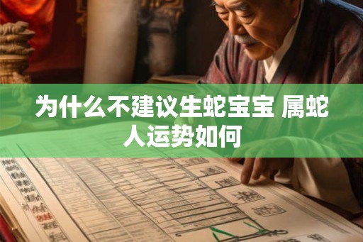 为什么不建议生蛇宝宝 属蛇人运势如何