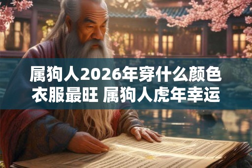 属狗人2026年穿什么颜色衣服最旺 属狗人虎年幸运色是什么