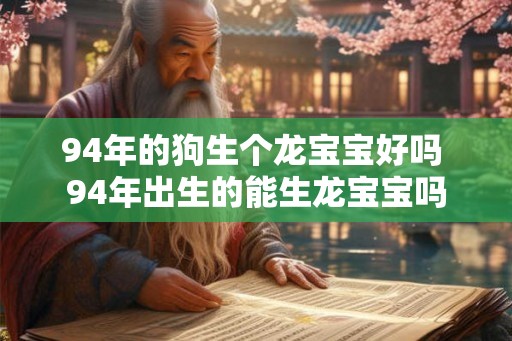 94年的狗生个龙宝宝好吗 94年出生的能生龙宝宝吗