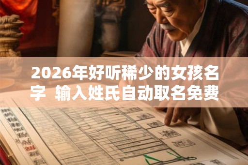 2026年好听稀少的女孩名字  输入姓氏自动取名免费