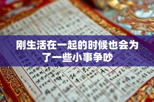 刚生活在一起的时候也会为了一些小事争吵 刚生活在一起的时候也会为了一些小事争吵