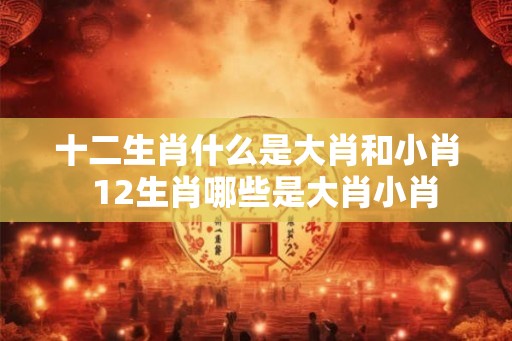 十二生肖什么是大肖和小肖 12生肖哪些是大肖小肖 十二生肖什么是大肖和小肖 12生肖哪些是大肖小肖