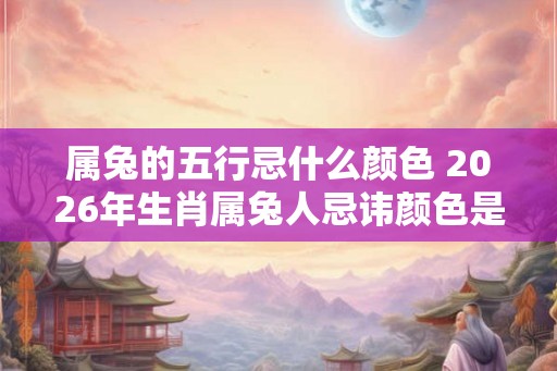 属兔的五行忌什么颜色 2026年生肖属兔人忌讳颜色是什么