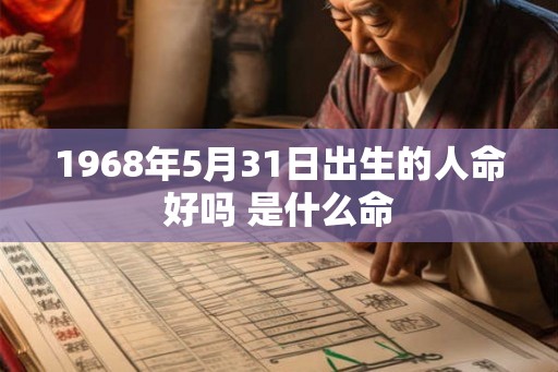 1968年5月31日出生的人命好吗 是什么命