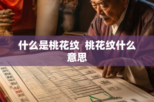 什么是桃花纹 桃花纹什么意思 什么是桃花纹 桃花纹什么意思