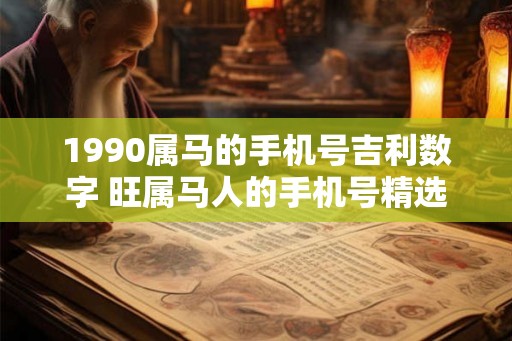 1990属马的手机号吉利数字 旺属马人的手机号精选