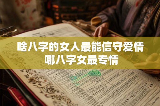 啥八字的女人最能信守爱情 哪八字女最专情 啥八字的女人最能信守爱情 哪八字女最专情