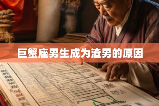 巨蟹座男生成为渣男的原因