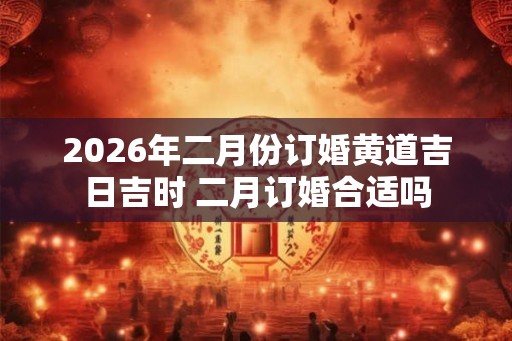2026年二月份订婚黄道吉日吉时 二月订婚合适吗 2026年二月份订婚黄道吉日吉时 二月订婚合适吗