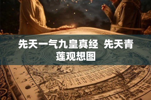 先天一气九皇真经 先天青莲观想图 先天一气九皇真经 先天青莲观想图