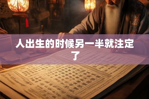 人出生的时候另一半就注定了